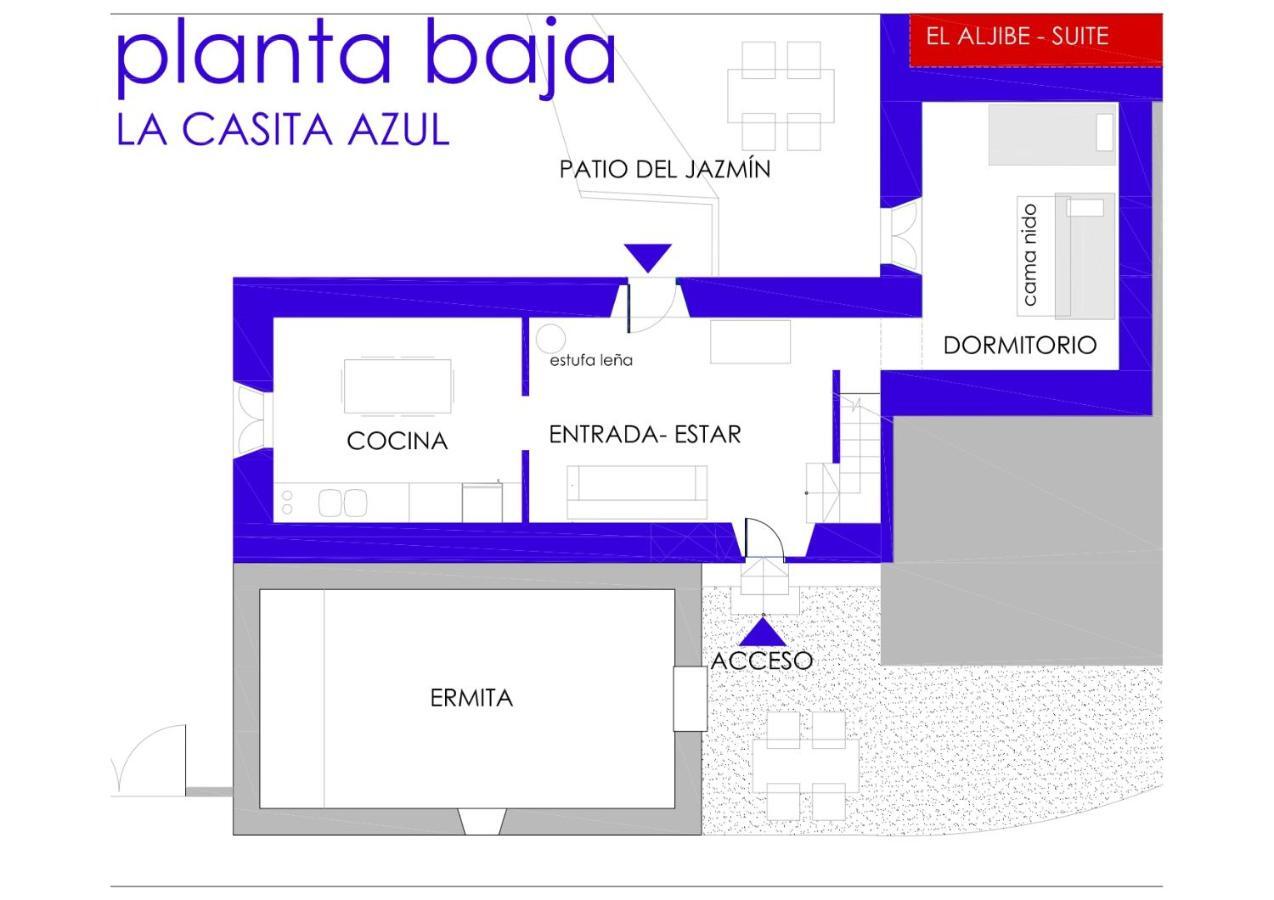 Вілла La Casita Azul - Casa Tipica Andaluza Albunol Екстер'єр фото